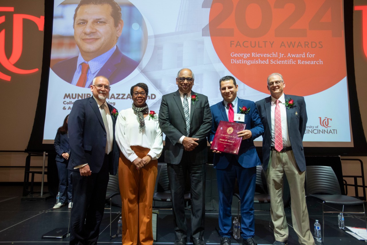 Dr. Neville G. Pinto, president of University of Cincinnati faculty, staff and families enjoyed the Faculty Awards ceremony at Tangeman University Center (TUC) Tuesday April 2, 2024. Photos by Joseph Fuqua II