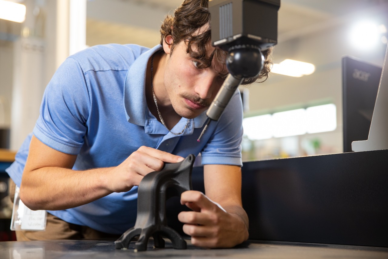 231017aKineticVision060.CR2
Cincinnati-based tech consulting firm Kinetic Vision, a company that has integrated UC co-op students for over 30 years. Jeremy Jarrett is president and CEO and started with the company as a UC co-op.