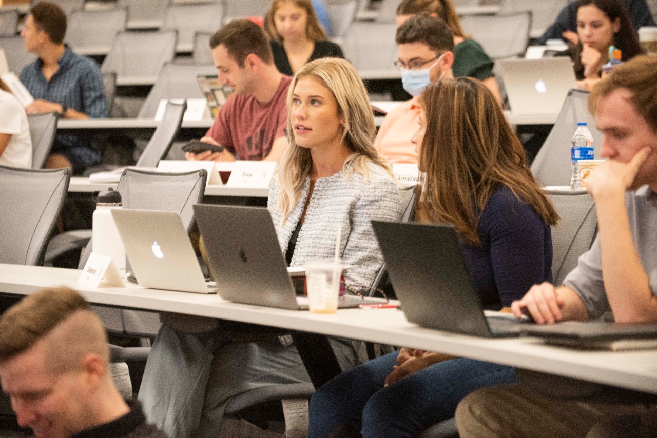 University of Cincinnati College of Law students in class
