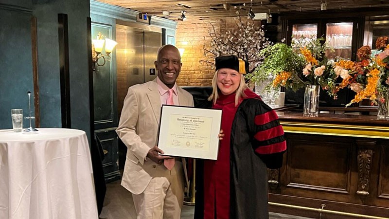 Dorian Harewood and Jennifer Heisey.