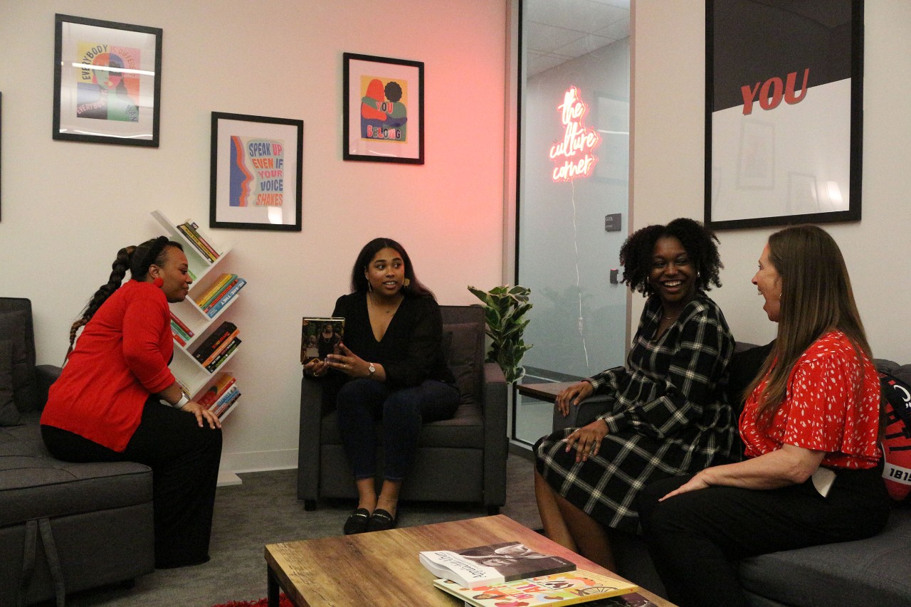 Students in the Culture Corner