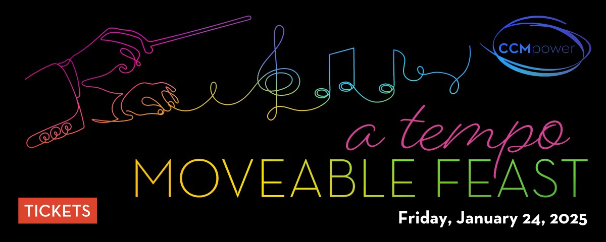A save the date graphic for Moveable Feast on Jan. 24, 2025