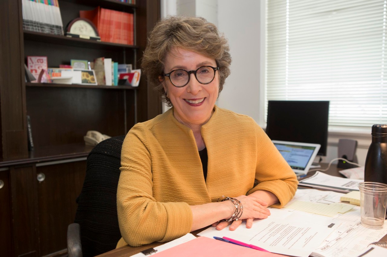 Gail T. Fairhurst teaches in one of her communication class at McMicken Hall. UC/ Joseph Fuqua II