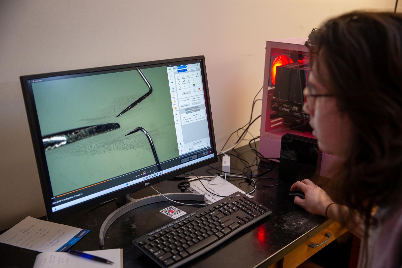 UC chemistry Professor Anna Gudmundsdottir and her students are exploring weird properties of photosensitive crystals.