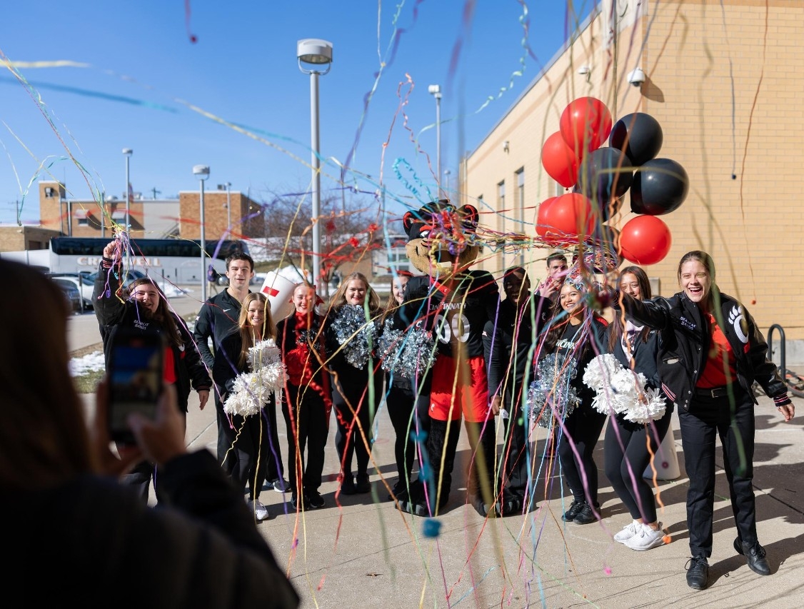 UC celebrates Decision Day 2025 student surprises. North College Hill High School, Jamiyah Turnage.