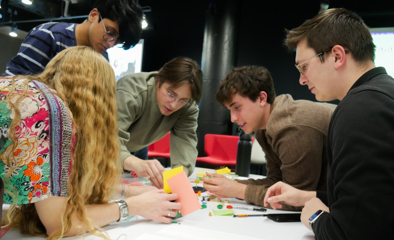 NEXT Innovation Scholars collaborating at 1819. Photo/Gregory Glevicky