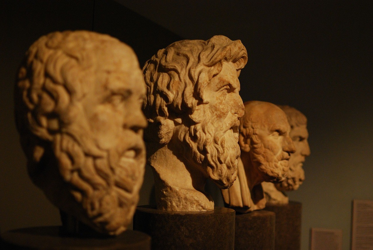 Busts of philosophers