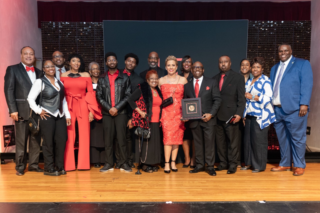 Darrell Miller, Esq., CCM '85 and family at 2025 Alumni Celebration 