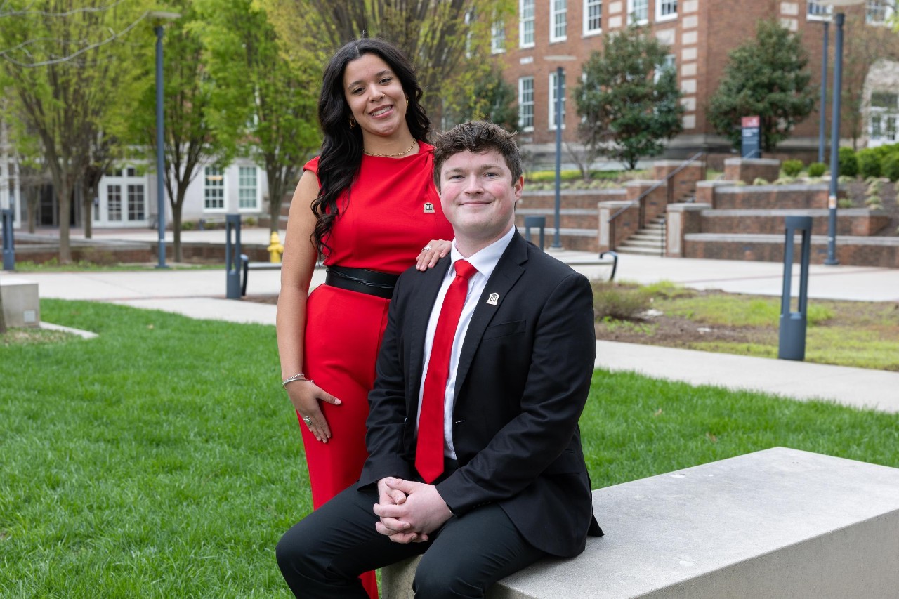 UC's newly elected Student Body President Joshua Copley and Student Body VP Wilaini Alicea