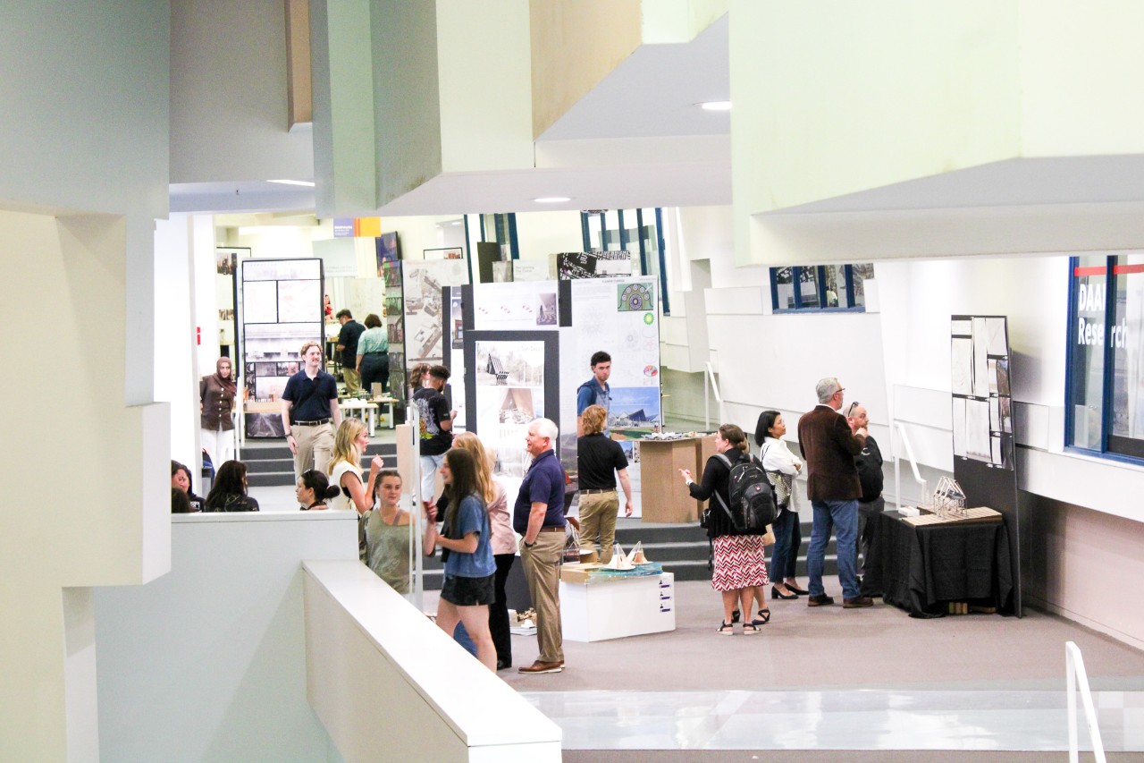 the halls with people at DAAPworks 2025