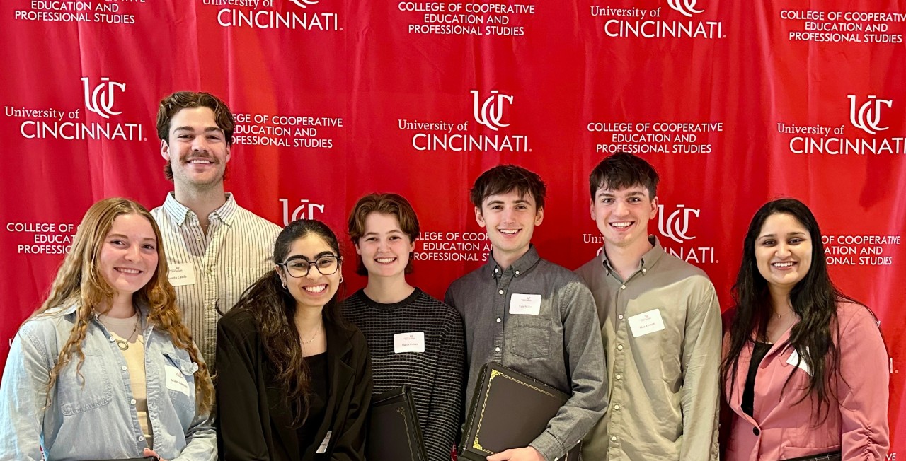Castle with fellow UC students. Photo/Aaron Bradley