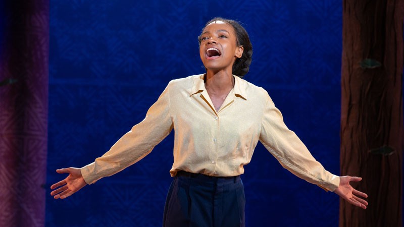 Jordyn Jones in "The Color Purple." 