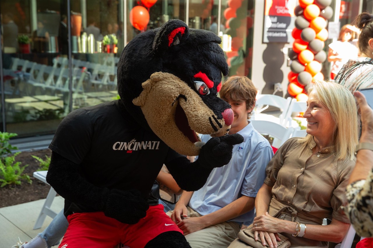 Ribbon cutting ceremony for the grand re-opening of Siddall Residence Hall
