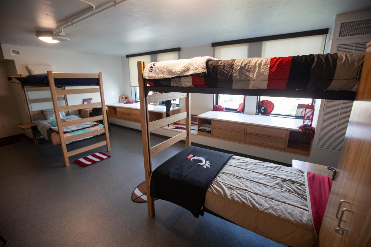 Newly renovated Siddall Residence Hall