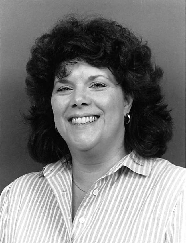 Black and white photo of Carol Steger