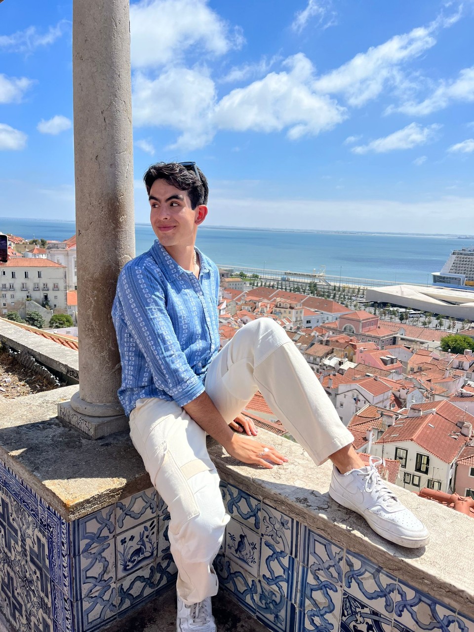 A&S student enjoys a study-abroad experience.