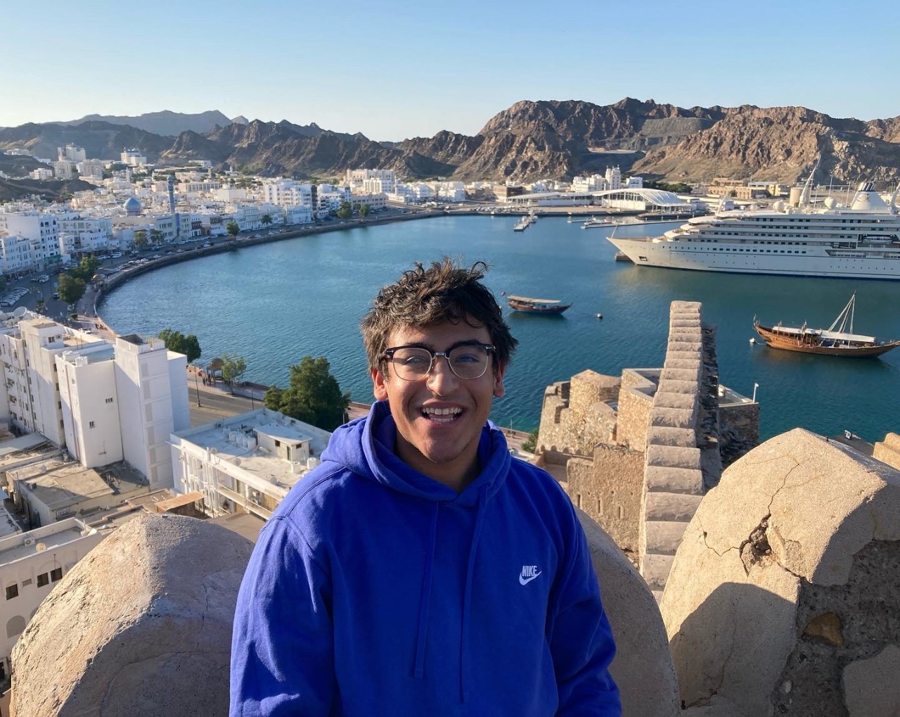 A&S student enjoys a study-abroad experience. 