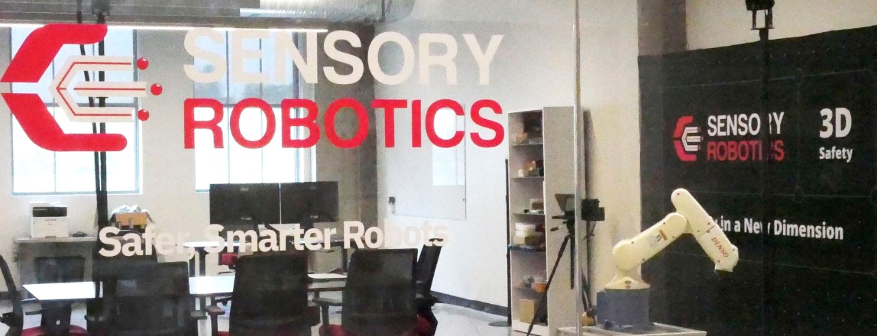 Sensory Robotics robots on display. 