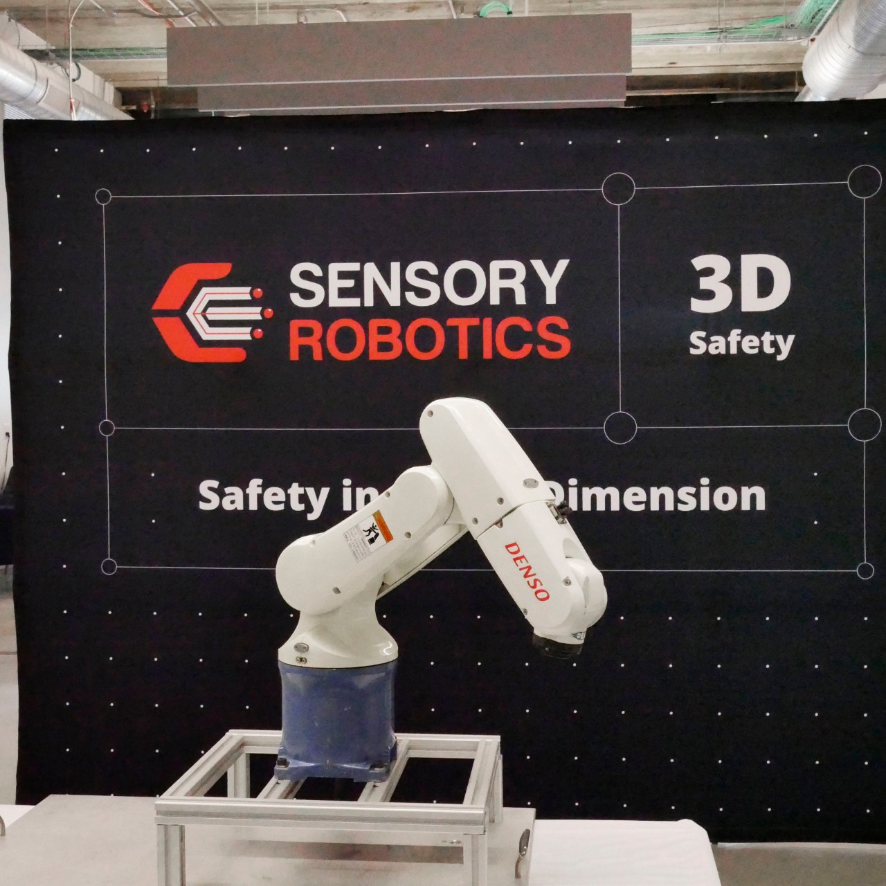 Sensory Robotics robots on display. 