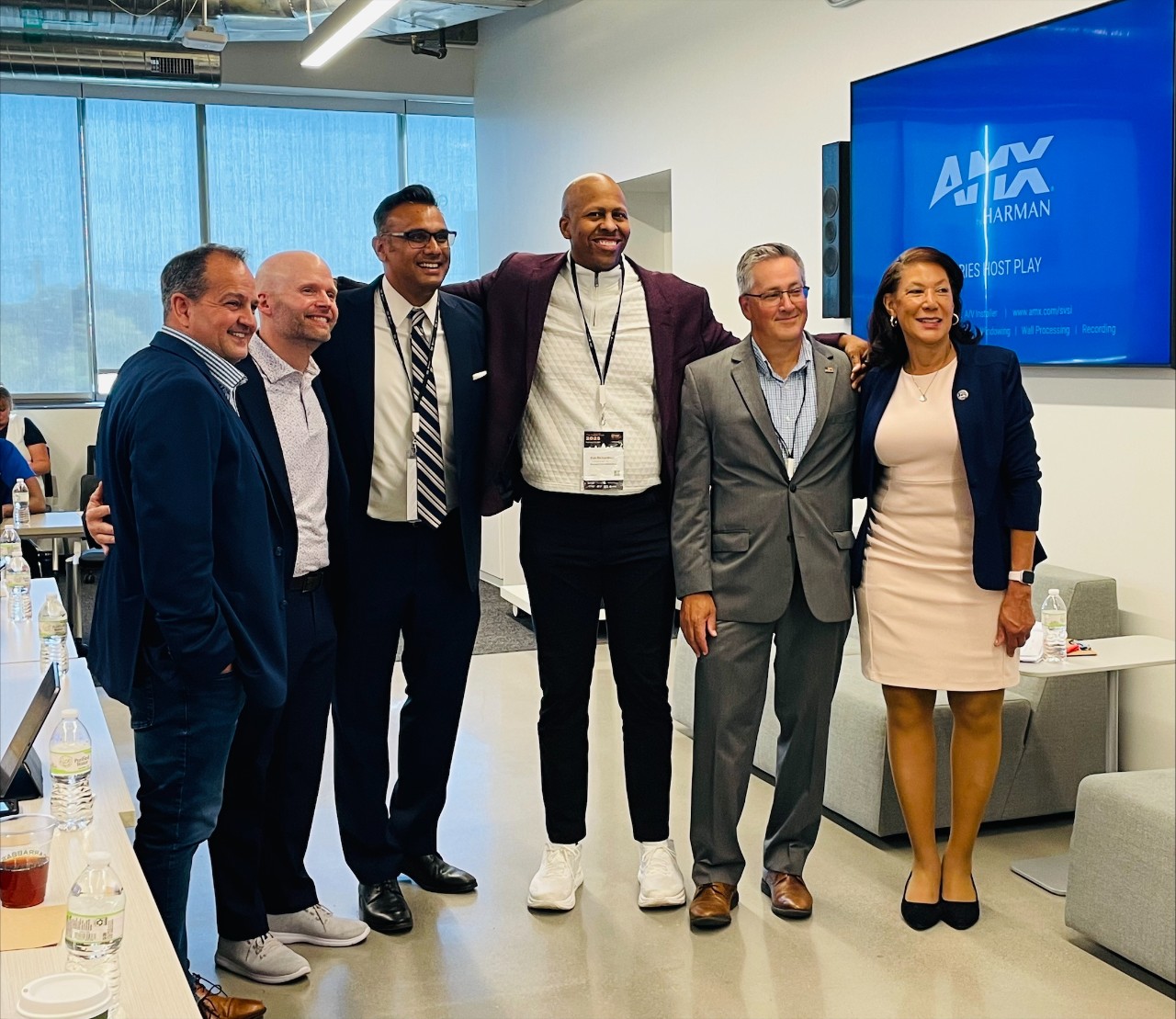 Photo from left to right: Chris Carper, Microsoft; Shawn McMillan, Altafiber; Pavan Parikh, Hamilton County Clerk; Rob Richardson, MidwestCon; Rick Harknett, UC; Vice Mayor Jan-Michele Kearney. 