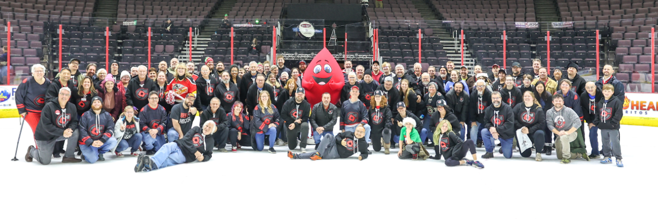 Platelet donors at VIP Cyclones event