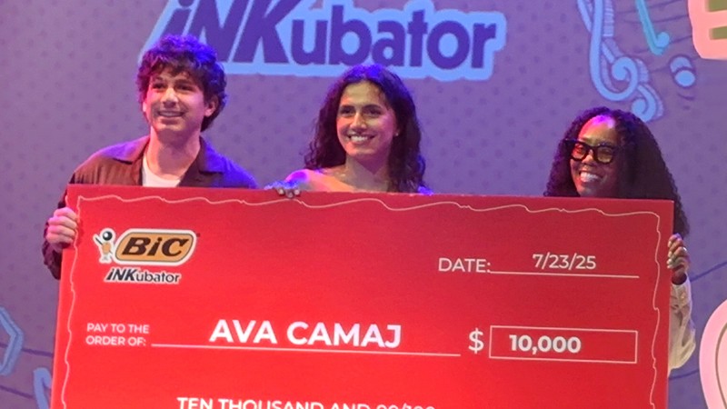 Ava Camaj at the BIC INKubator Music Contest. Photo/Provided. 