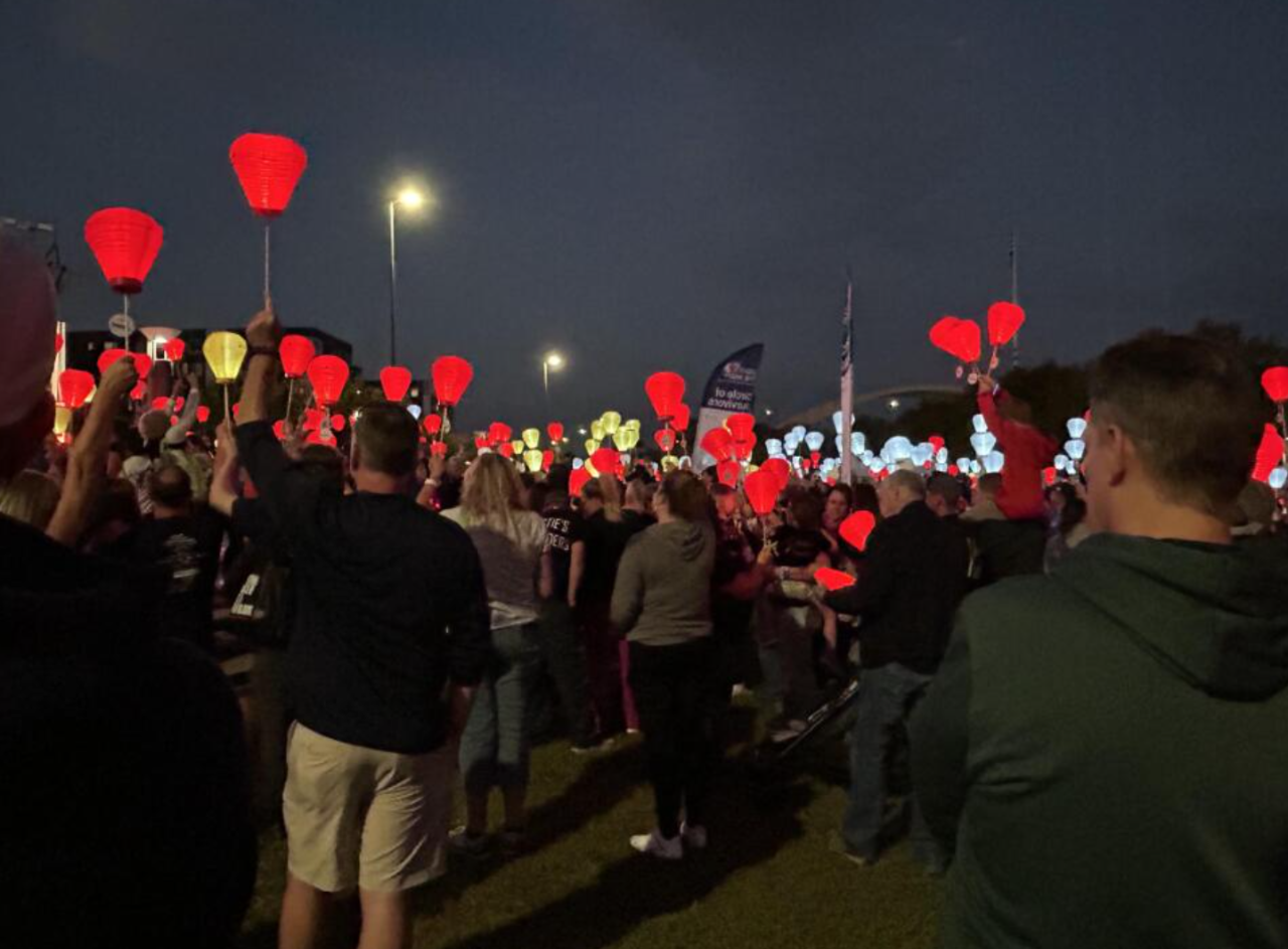 Light the Night event at Yeatman's Cove